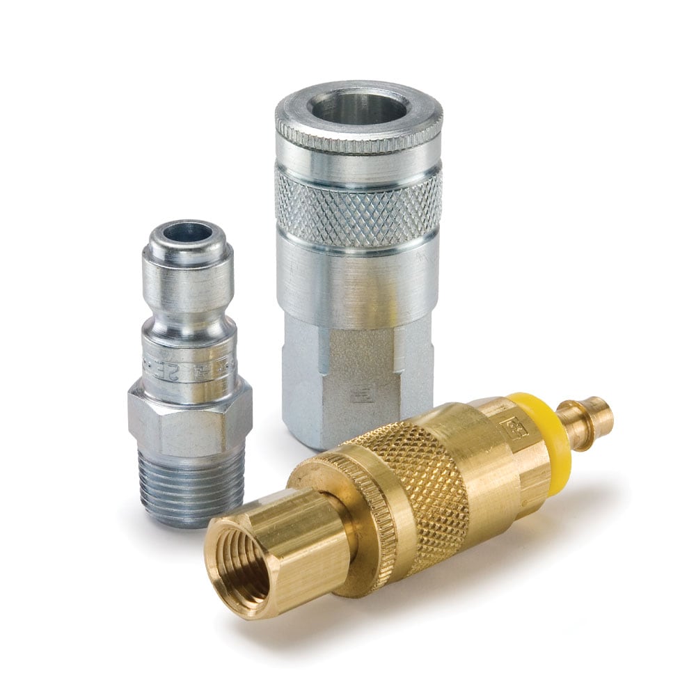 Tru-Flate / Foster TF3203 Automotive Quick Coupler – 3/8" Female NPT, 1/4" Body, Sleeve Guard – USA Made