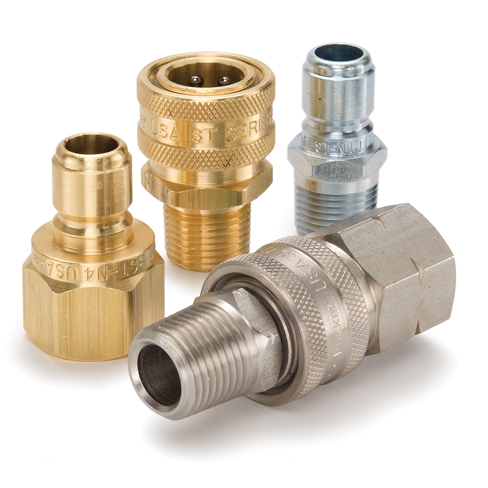 BST-10 - High Flow, Unvalved, Hydraulic Quick Couplings - ST