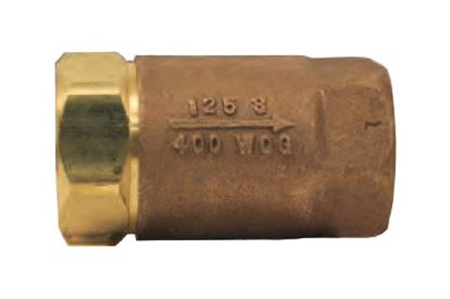 1 1 Domestic Dixon 61-205 Brass Ball Cone Check Valve MNPT x FNPT