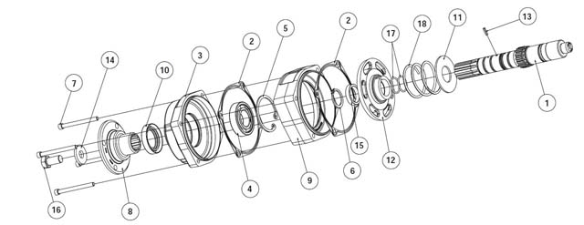 Parker Chelsea 280 Series Parts List | Hydradyne LLC parker wet kit diagram 