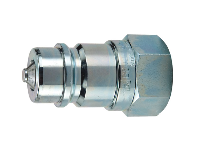 Parker 6602-16-16 Valved Hydraulic Coupler Nipple 1/" Body x 1/"-11 1//2 NPTF Port