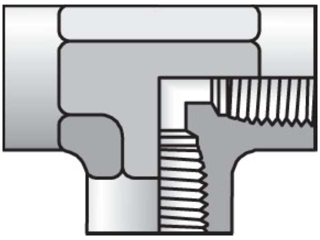 Raccordo A T Per Tubi Femmina In Acciaio Inox Parker 3/8-18 NPTF - Foto 5